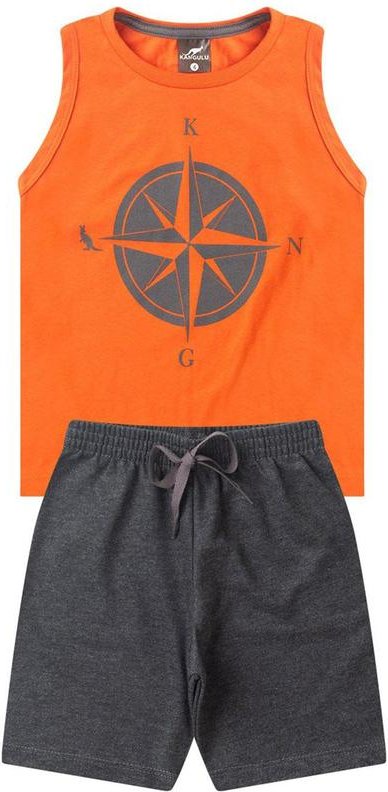 Imagem principal Conjunto Infantil Menino Bússola Kangulu Coral Rosa Azul Rosa Azul