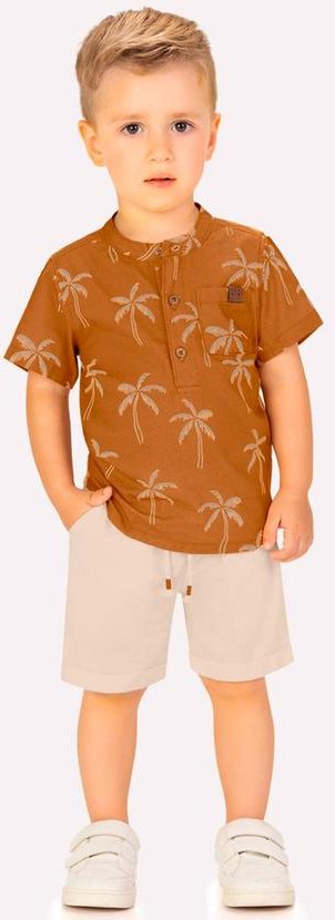 Imagem principal Conjunto Infantil Menino Coqueiros Amarelo Milon Milon