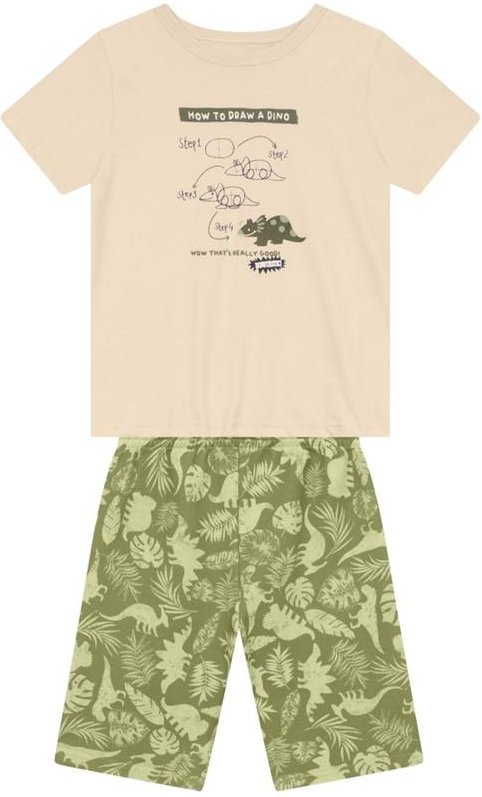 Imagem principal Conjunto Infantil Menino de Dinossauros Natural Brandili Brandili