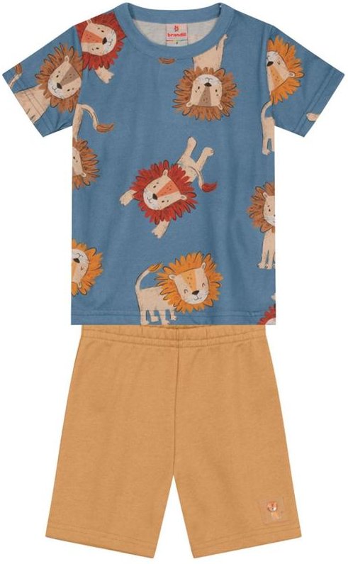 Imagem principal Conjunto Infantil Menino de Leão Azul Brandili Brandili