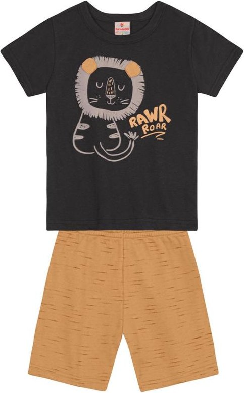 Imagem principal Conjunto Infantil Menino de Leão Cinza Brandili Brandili
