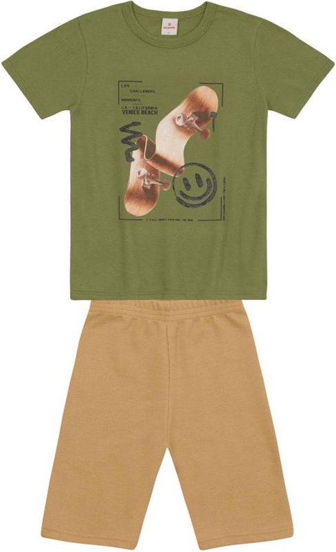 Imagem principal Conjunto Infantil Menino de Skate em Gel Verde Brandili Brandili