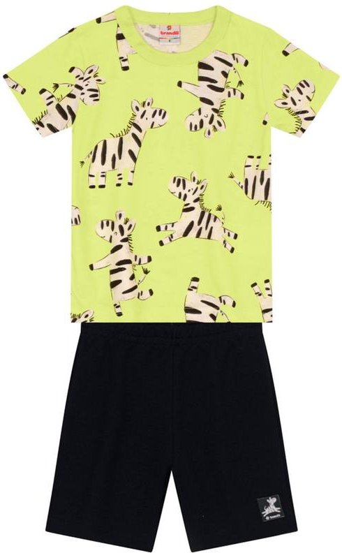 Conjunto Infantil Menino de Zebra Verde