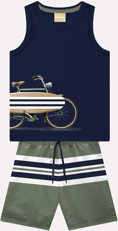 Imagem principal Conjunto Infantil Menino Estampa Azul Marinho Kyly Kyly