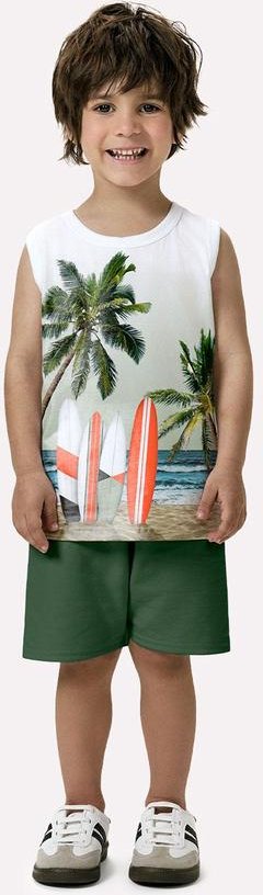 Imagem principal Conjunto Infantil Menino Praia Branco Kyly Kyly