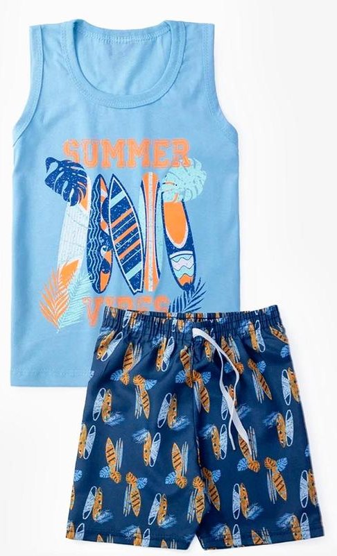 Imagem principal Conjunto Infantil Menino Regata com Bermuda Azul Select Select