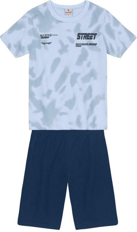 Imagem principal Conjunto Infantil Menino Skatista Azul Brandili Brandili