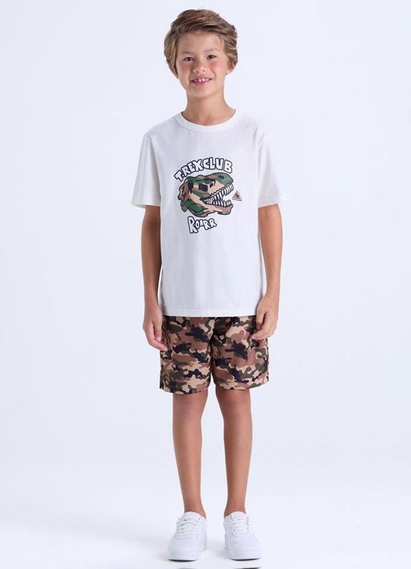 Imagem principal Conjunto Infantil Menino T-Rex Club Off White VIDA COSTEIRA VIDA COSTEIRA
