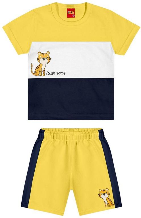 Imagem principal Conjunto Infantil Menino Tigre Amarelo Kyly Kyly