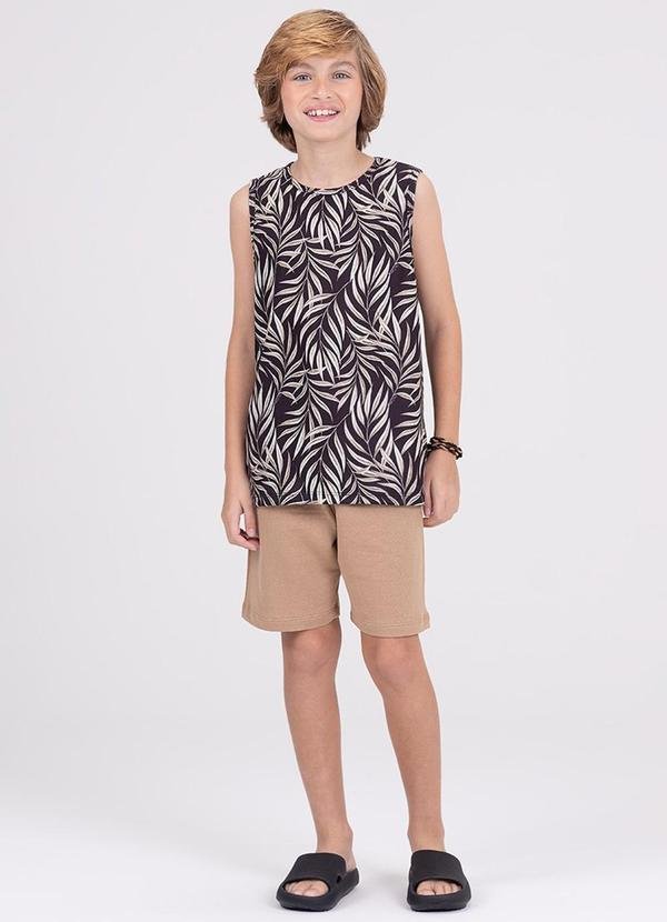 Imagem principal Conjunto Infantil Poliplex Folhas Preto VIDA COSTEIRA VIDA COSTEIRA