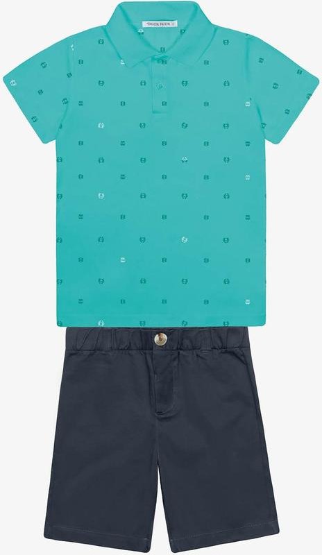 Imagem principal Conjunto Infantil Polo com Bermuda Verde Trick Nick Trick Nick
