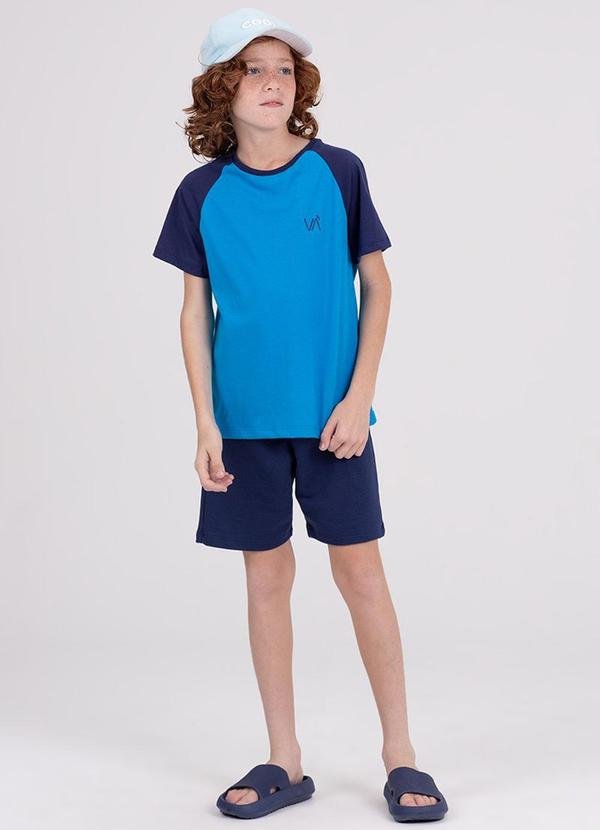 Imagem principal Conjunto Infantil Raglan Slevee Azul VIDA COSTEIRA VIDA COSTEIRA