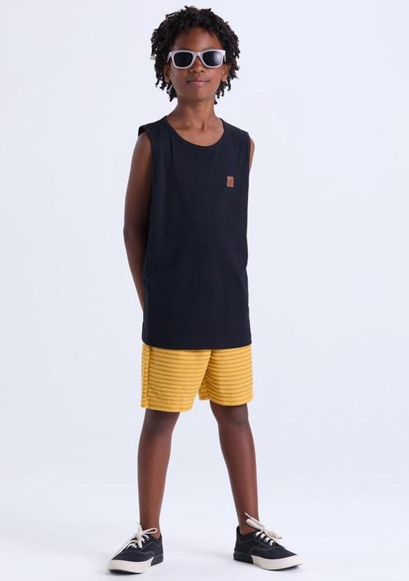 Conjunto Infantil Regata Fresquinha Preto