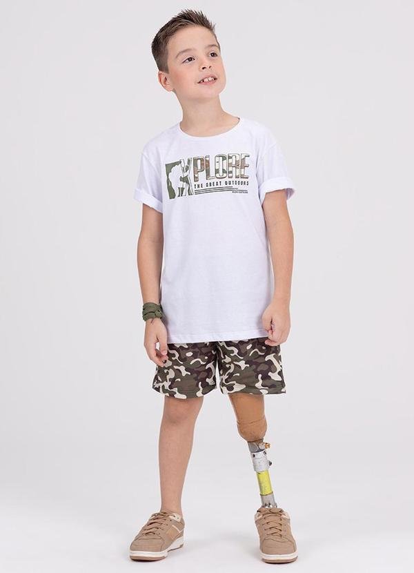 Imagem principal Conjunto Infantil Sublimado Camuflado Branco VIDA COSTEIRA VIDA COSTEIRA