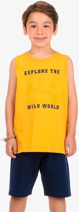 Imagem principal Conjunto Machao com Bermuda Amarelo Rovi Kids Rovi Kids