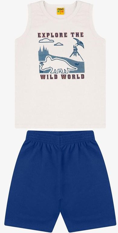 Imagem principal Conjunto Machao com Bermuda Bege Rovi Kids Rovi Kids