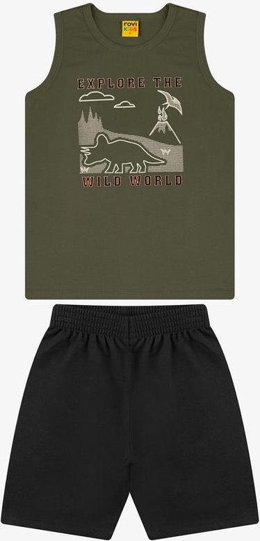 Imagem principal Conjunto Machao com Bermuda Verde Rovi Kids Rovi Kids