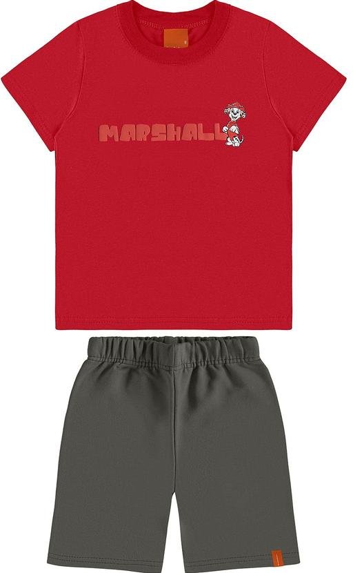 Imagem principal Conjunto Marshall em Puff Menino Vermelho Malwee Kids Malwee Kids