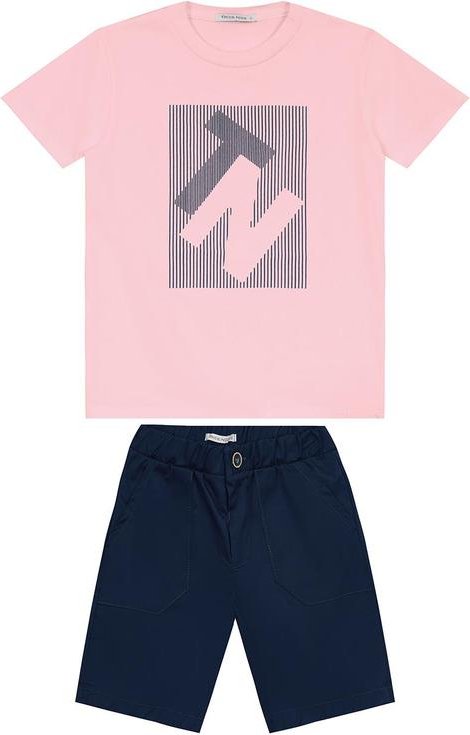 Imagem principal Conjunto Masculino Camiseta com Bermuda Rosa Trick Nick Trick Nick