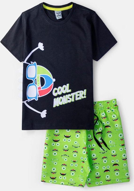 Imagem principal Conjunto Masculino Cool Monster Preto Keki Boys Keki Boys