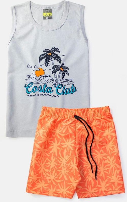 Imagem principal Conjunto Masculino Regata Costa Club Cinza Boys Brigade Boys Brigade