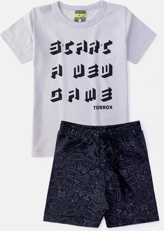 Imagem principal Conjunto Masculino Start a New Cinza Boys Brigade Boys Brigade