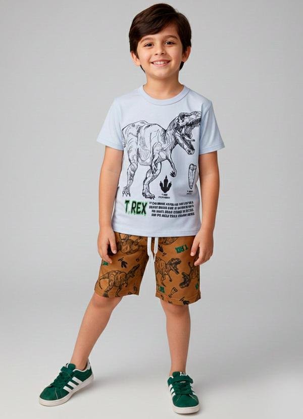 Imagem principal Conjunto Masculino T-Rex Branco Keki Boys Keki Boys