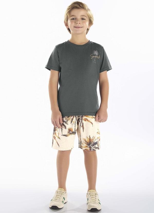 Imagem principal Conjunto Meia Malha Cinza Pulla Bulla Pulla Bulla