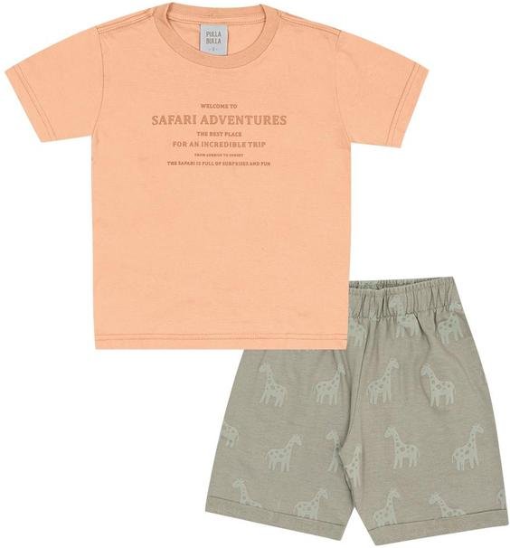 Imagem principal Conjunto Meia Malha Laranja Pulla Bulla Pulla Bulla