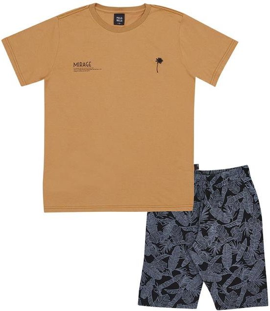 Imagem principal Conjunto Meia Malha Marrom Pulla Bulla Pulla Bulla