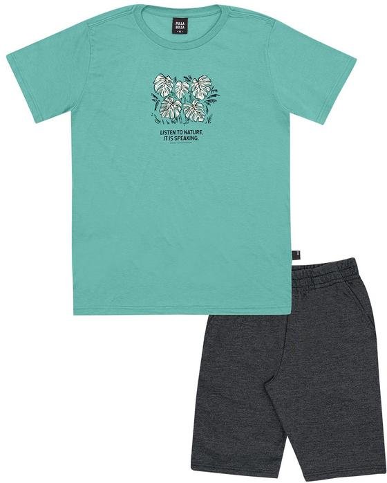 Imagem principal Conjunto Meia Malha Verde Pulla Bulla Pulla Bulla