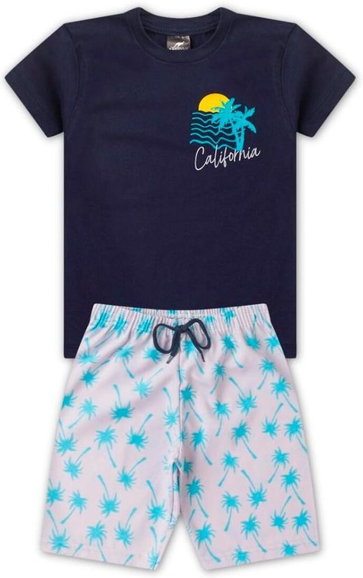 Conjunto Menino California Kangulu Azul