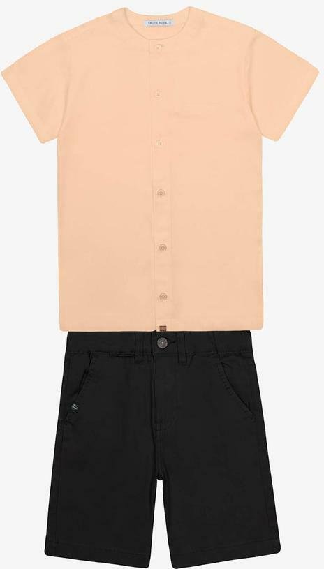 Imagem principal Conjunto Menino Camisa com Bermuda Bege Trick Nick Trick Nick