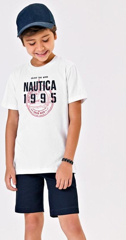 Imagem principal Conjunto Menino Camiseta com Bermuda Branco Trick Nick Trick Nick
