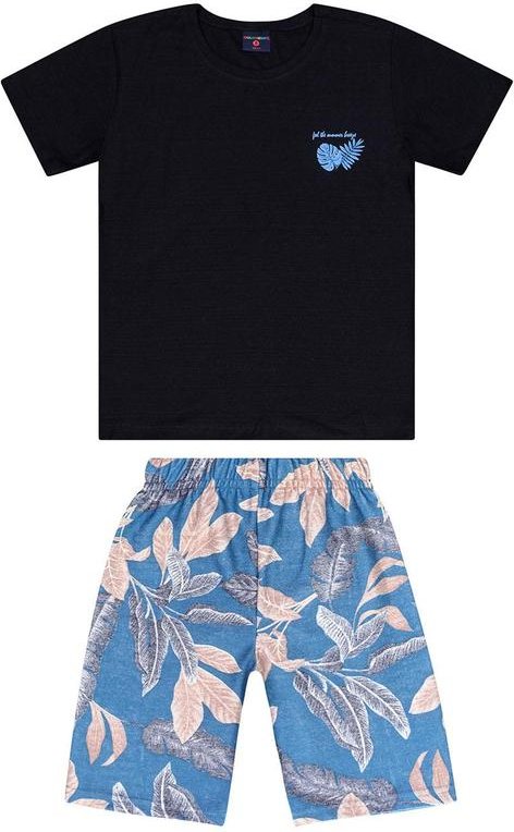 Imagem principal Conjunto Menino Camiseta e Bermuda Preto GULOSEIMA GULOSEIMA