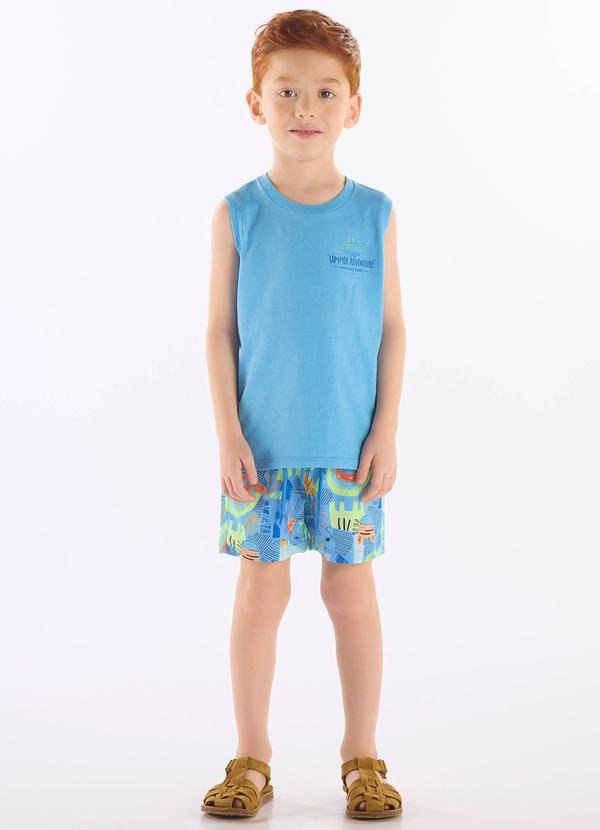 Imagem principal Conjunto Menino com Regata e Short Up Baby Azul Up Baby