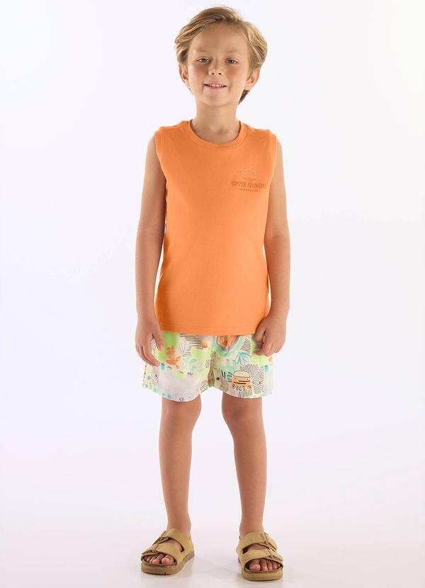 Imagem principal Conjunto Menino com Regata e Short Up Baby Laranja Up Baby