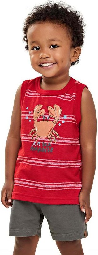 Imagem principal Conjunto Menino Curto Caranguejo Vermelho Elian Elian
