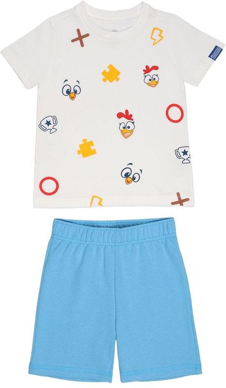 Imagem principal Conjunto Menino Galinha Pintadinha Branco/Azul Galinha Pintadinha