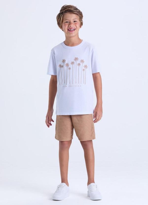 Imagem principal Conjunto Menino Infantil Tropical Branco VIDA COSTEIRA VIDA COSTEIRA
