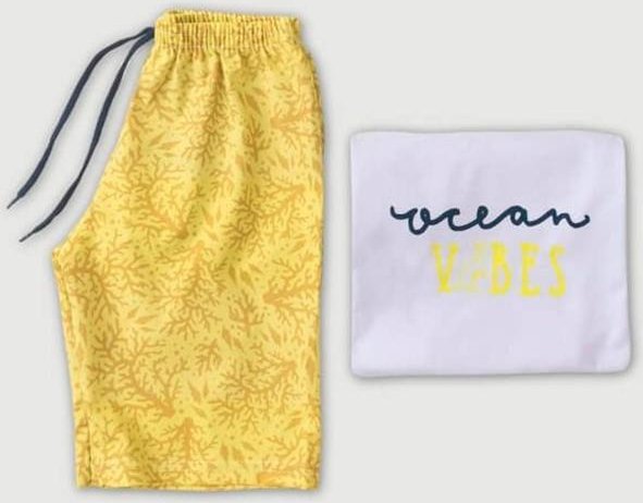 Conjunto Menino Ocean Vibes Kangulu Branco