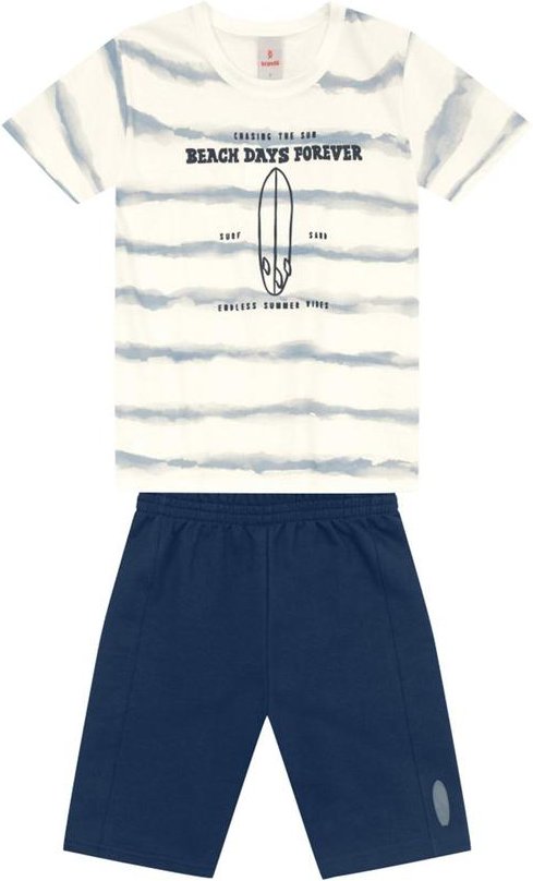 Imagem principal Conjunto Menino Oversized de Surf Natural Brandili Brandili