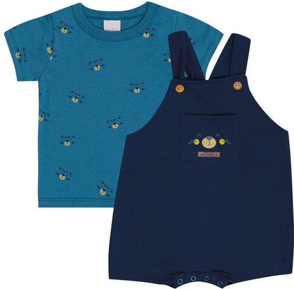 Imagem principal Conjunto Moletinho Azul Pulla Bulla Pulla Bulla
