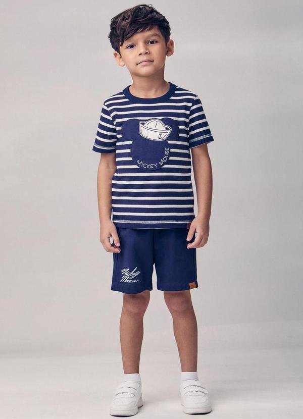 Imagem principal Conjunto Navy Listrado do Mickey Marinho Youccie Youccie