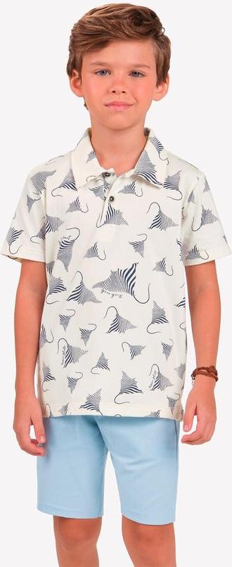 Imagem principal Conjunto Polo com Bermuda Masculina Bege Trick Nick Trick Nick