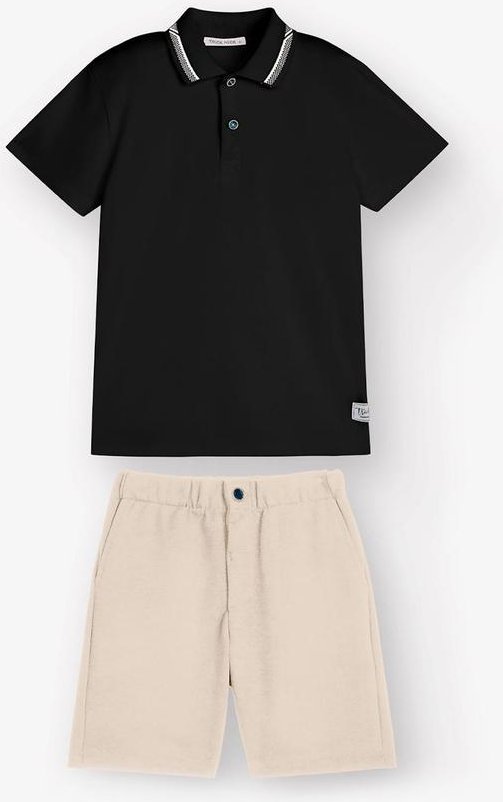 Imagem principal Conjunto Polo com Bermuda Preto Trick Nick Trick Nick