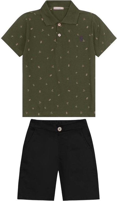 Imagem principal Conjunto Polo com Bermuda Verde Trick Nick Trick Nick