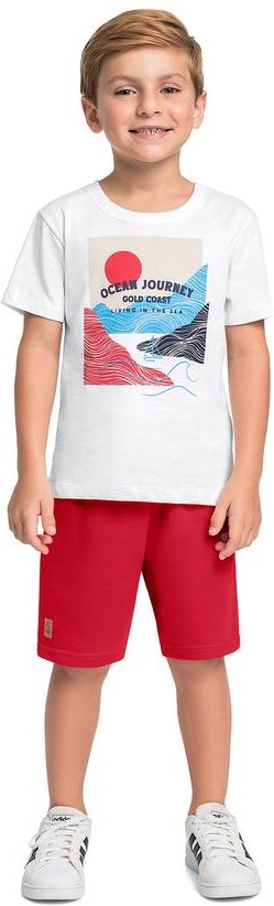 Conjunto Regata e Bermuda Bee Loop Branco