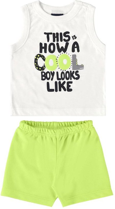 Imagem principal Conjunto Regata e Bermuda Branco GULOSEIMA GULOSEIMA