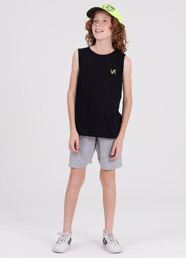 Imagem principal Conjunto Regata Infantil Menino Essencial Preto VIDA COSTEIRA VIDA COSTEIRA